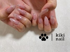 ラメワンカラー/夏ネイル