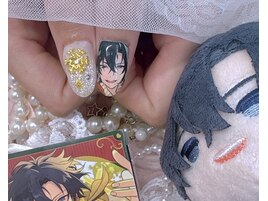 痛ネイル 推しネイル 手書き