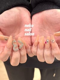 ＞3 &nbsp;＜3 &nbsp;ちゅるんネイル