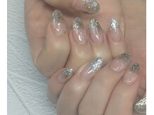ランブルネイル(RAMBLE NAIL)/ラメグラデネイル