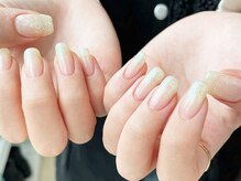 カルフールリル 姪浜店(carrefour Lir)/naildesign：ラメグラデーション