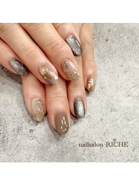 秋ニュアンスネイル