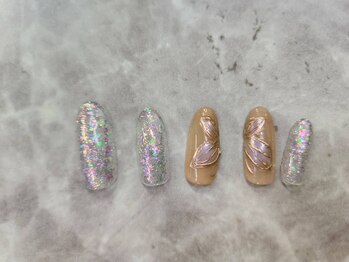 ネイルサロン ネイルクク(Nail KUKU)/4月ゴージャス