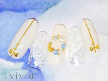 メイクプラスネイル ヴィヴィッド(MAKE+NAIL vivid)/*冬ブライダルネイル*