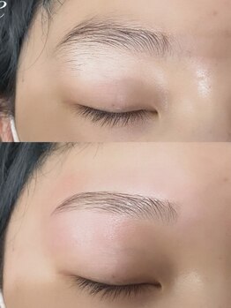 ピオニー(peony)の写真/【お顔の第一印象は眉毛で決まる】サロンだから叶う美しい毛流れに！自眉を活かしたデザインで垢抜け眉に♪