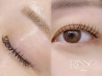 リセ(Risse)の写真/キープ力重視のまつげ派に！国産グルー使用でモチも仕上がりも◎忙しい毎日でも、目元キレイがずっと続く!