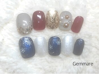 ジェンマーレ たまプラーザ店(Gemmare)の写真/爪の形や長さに合わせた施術で、指先が綺麗に見える♪嬉しいオフ無料＆定額制で通いやすい♪初めての方に◎