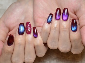 ボルドー×ブルーパープルマグ