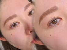 エミュ(emu)の雰囲気（毛質改善まつげパーマ＋美眉スタイリング＋眉カラーで抜け顔に）