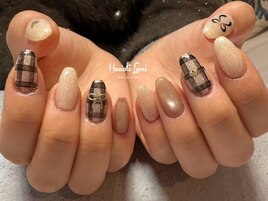 チェック×リボン♪