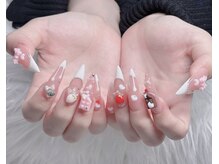 クイーンネイル 新宿(Queen nail)/新宿長さ出し　デザインやり放題