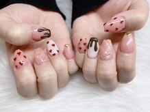 ネイルキュート アンド クールラッシュ 亀有店(nailcute & CoolLash)/バレンタインネイル♪