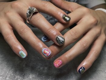 オムネイル 渋谷(HOMME NAIL)/持ち込みデザイン ¥8.000