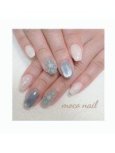 モコネイル(moco nail)/☆ワンカラー2本アート☆