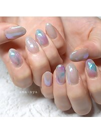 定額プラン　ミラーネイル