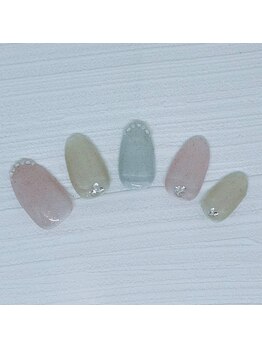 ネイルベース ネイル ケア サロン ミウラ(miura)/4月季節デザイン定額アート★