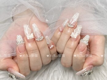 エムプラスネイル 新宿(M+Nail)/長さ出し★ゴージャス