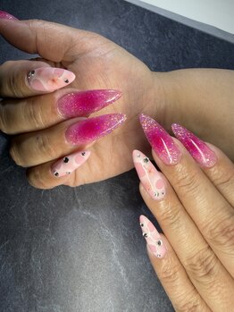 ネイルズ ナスカ(Nails NAZCA)/春カラー桜ネイル