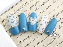 ネイルサロンフォーユー(for u)/マット×ヒョウ柄♪￥６９８０