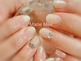 ラメグラデーション＆りぼん