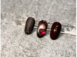 バレンタインネイル