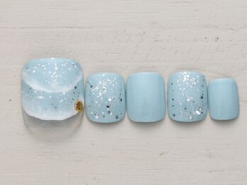 ネイルミックス 札幌駅前店(Nail Mix)/塗りかけ×さざ波　4990円