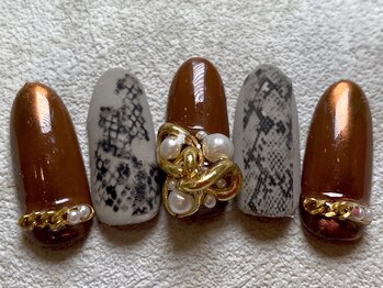 レイネイル 岐阜茜部店(RAY NAIL)/パイソンネイル