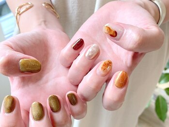 アンティム ネイル(INTIME nail)/design course+マグネット ¥9300