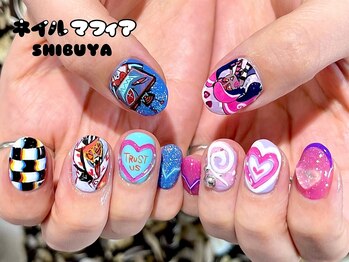 ネイルマフィア 渋谷(NAIL MAFIA)/概念ネイル/モチーフネイル