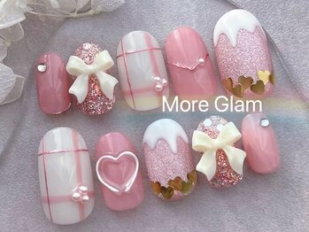 モアグラム 大宮東口店(More Glam)/自爪バレンタインネイル