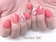 アトリエ エムシー 新富町(Atelier MC)/春のフラワーネイル定額デザイン