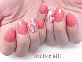 春のフラワーネイル定額デザイン