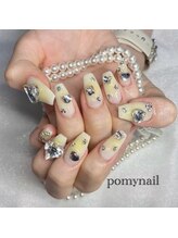ポミーネイル 新宿西口店(pomy nail)/イエローチークネイル