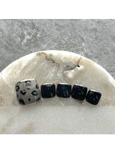 エトワールビューティー(ETOILE BEAUTY)/ヒョウ柄ネイル　フットネイル