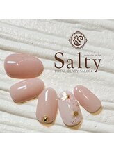 ネイルアンドアイラッシュサロン ソルティ 寺田町(salty)/桜ネイル