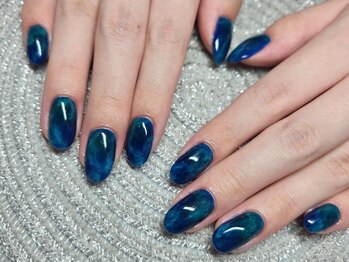 リリオン(RiLion)/メンズネイビーネイル マーボー