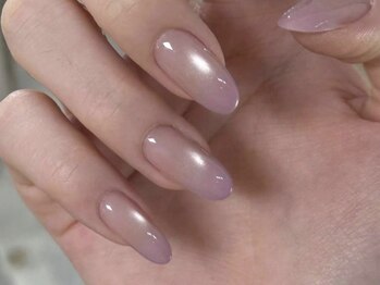 ミュウミュウ(miumiu)/紫グラデションネイル