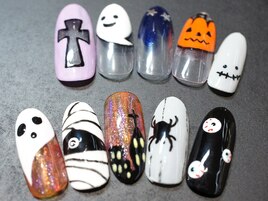 ハロウィンネイル