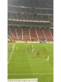 Mネイルアンドカフェ シェレステ サッカー観戦好きです！