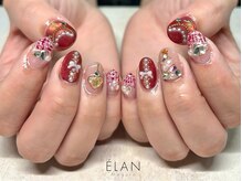エラン メグロ(ELAN Meguro)/ツイード×クリスマスネイル