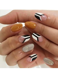 秋ネイル￥7980