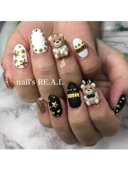 ネイルズリアル 倉敷(nail's RE.A.L)/モスキーノネイル