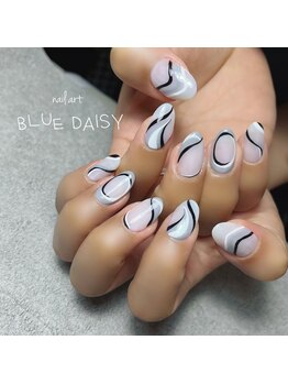 ブルーデイジー(BLUE DAISY)/wave  nail