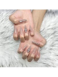 【スカルプ】チェーンストーン