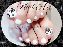 ル クラブ ド ボーテ 練馬/モダンWhiteフットネイル．・*＊