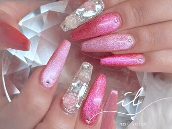 イル 神戸店/ピンク×マグネット×埋め尽くし