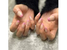 ルポネイル(Ruponail)の雰囲気（春らしいピンクのフレンチ）