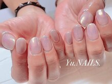 ユーネイルズ 恵比寿(Yu.NAILS.)/オーロラネイル◎ピンク◎クリア