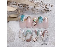 オーブ(AUBE)/ヒョウ柄ネイル