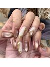 秋ニュアンスネイル